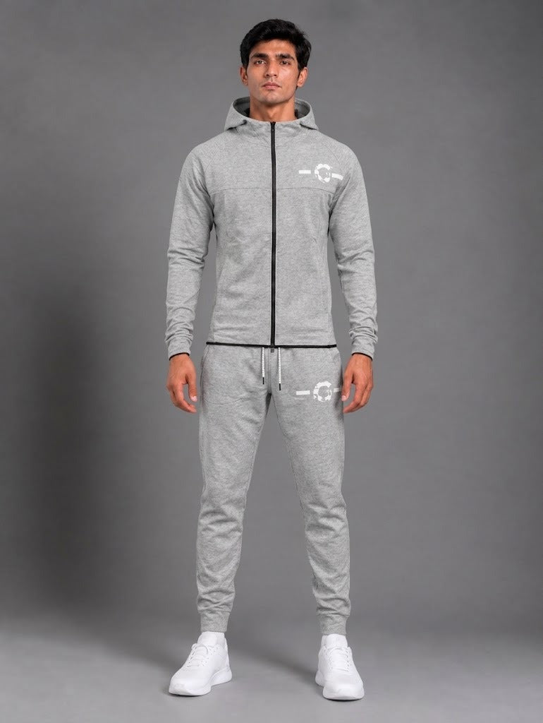 Essential Zip Tracksuit – Grey