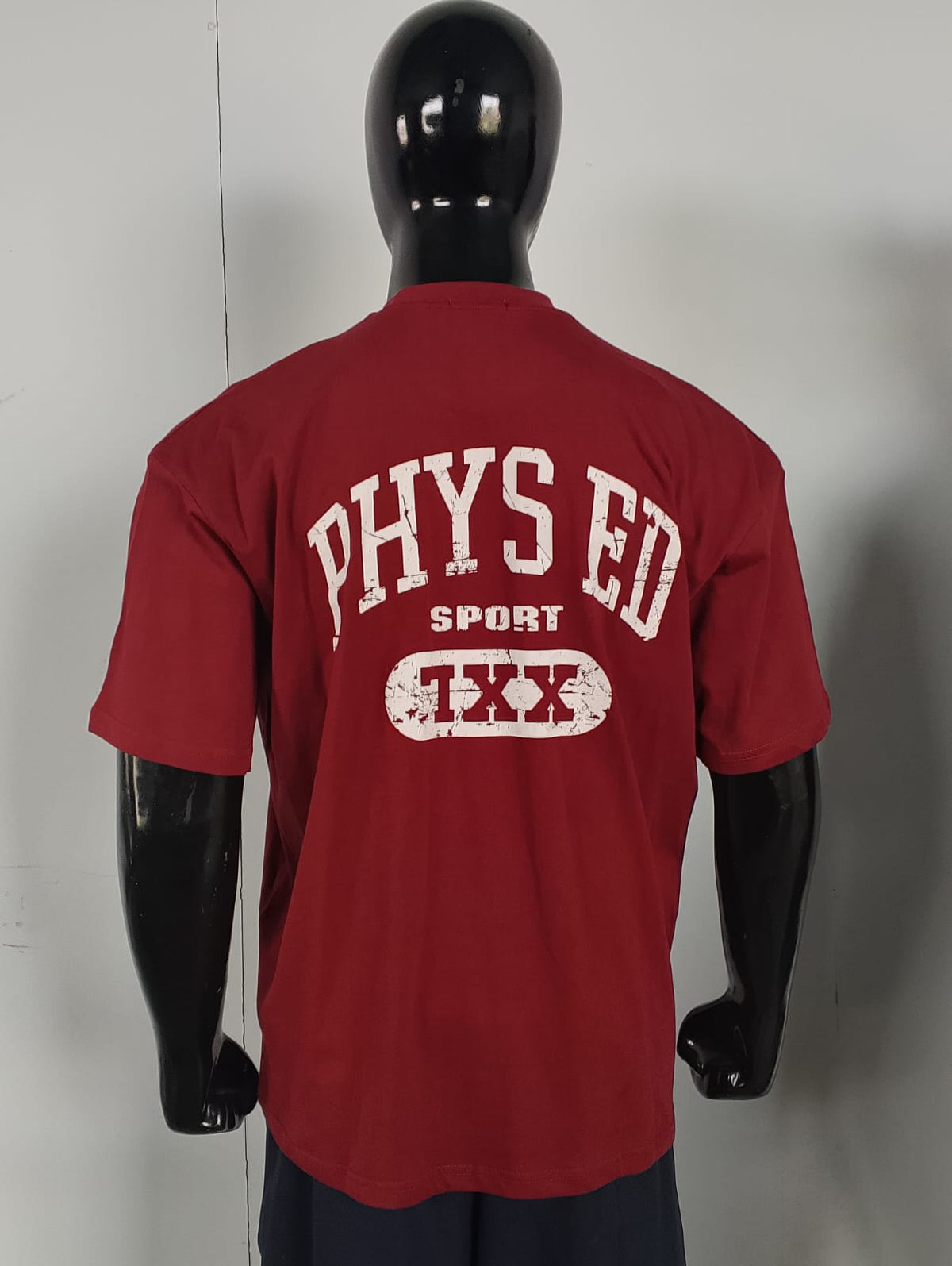 Oversized Essential Tee – Maroon