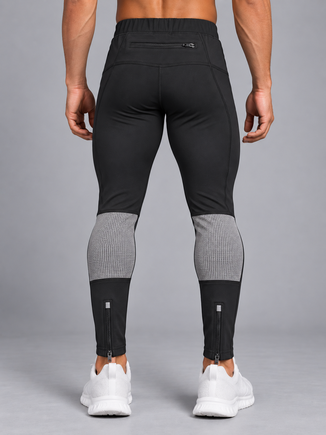 Active Men's Performance Leggings – Black