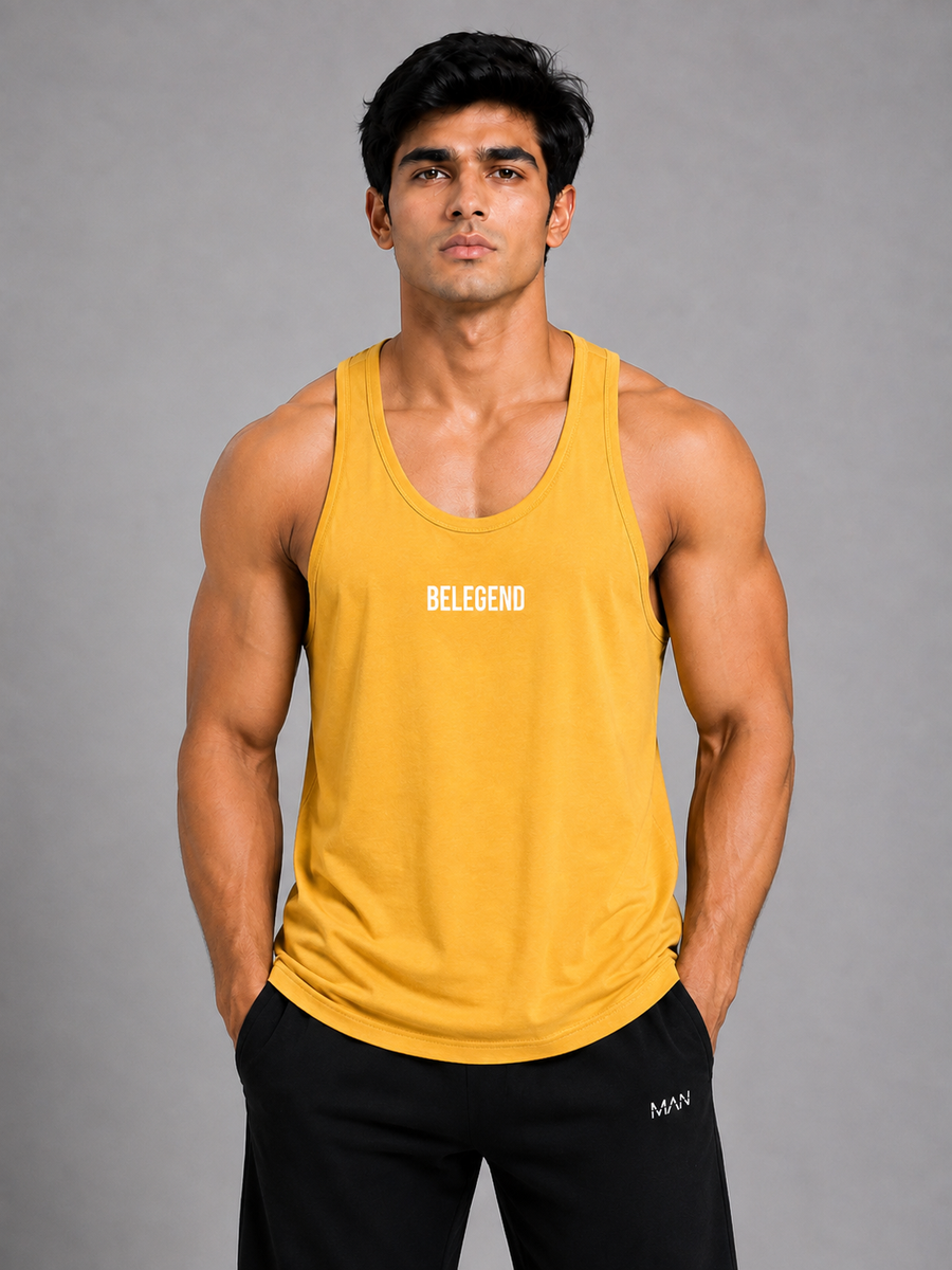 Solar Muscle Tank – Mustard Yellow