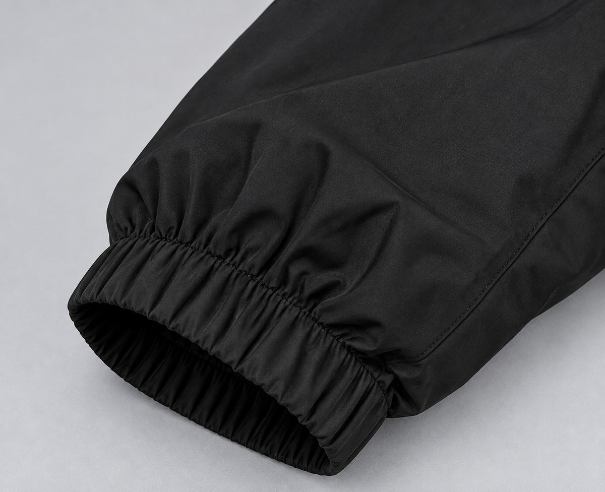 Active Men's Zip-Up Track Jacket – Black