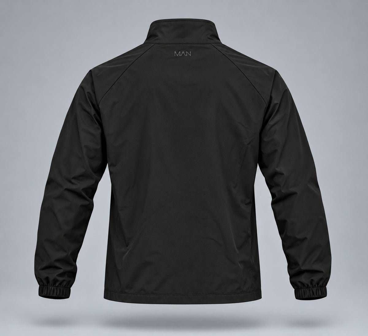 Active Men's Zip-Up Track Jacket – Black