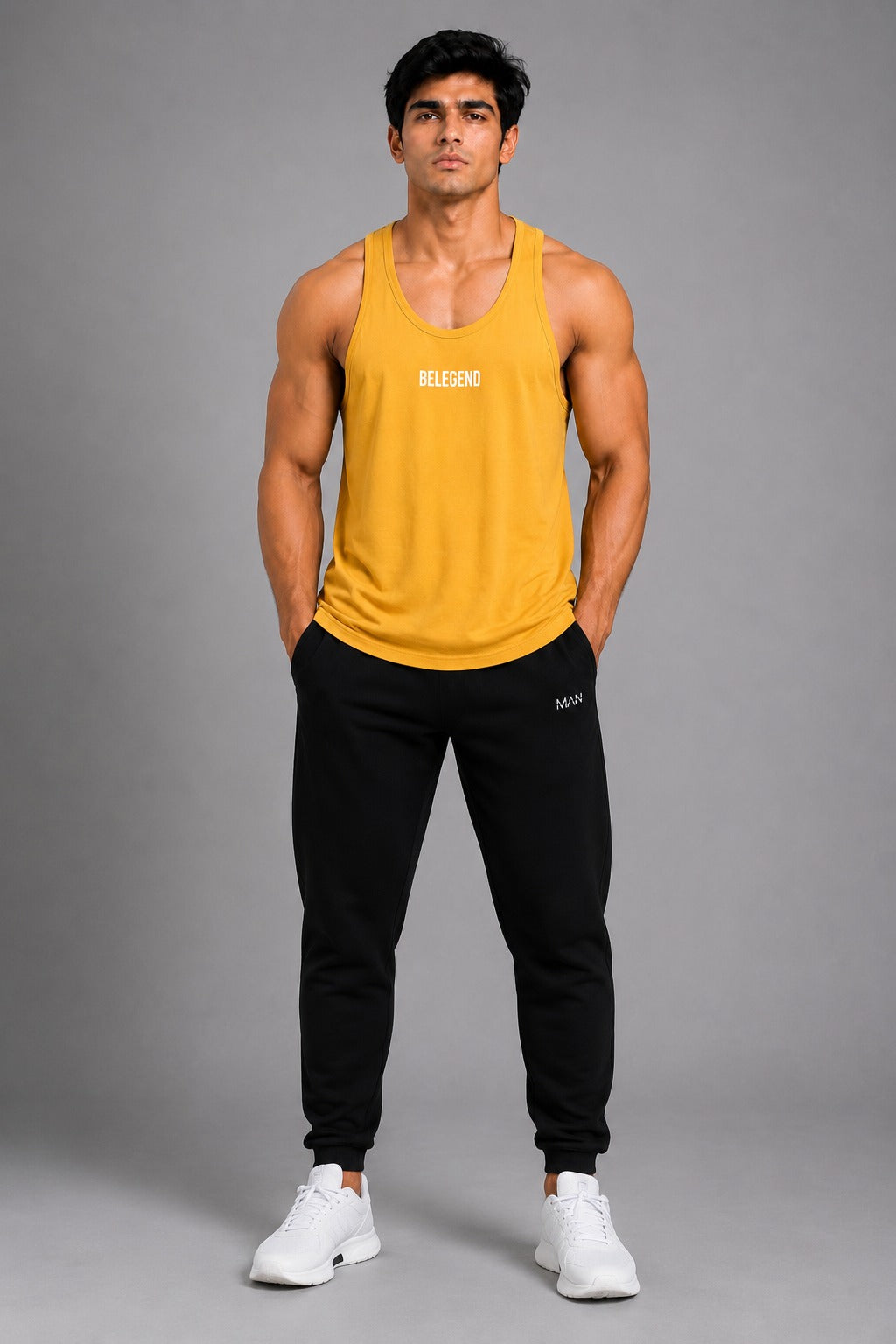 Solar Muscle Tank – Mustard Yellow