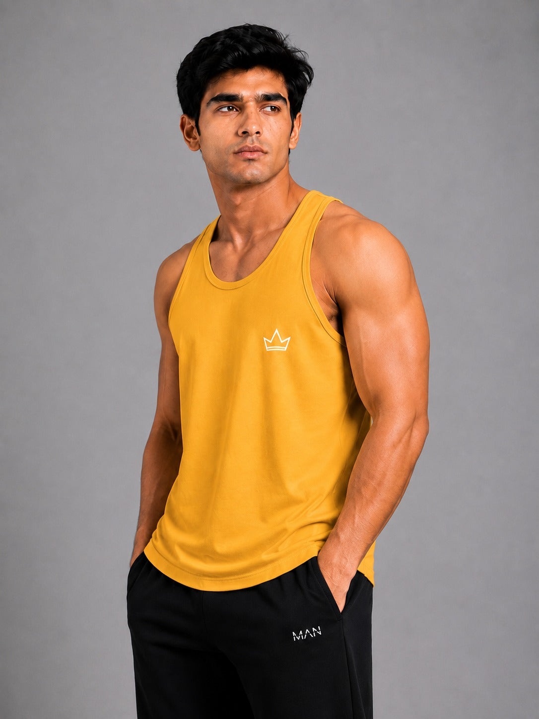 Solar Muscle Tank – Mustard Yellow
