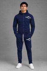 Essential Zip Tracksuit – Navy Blue