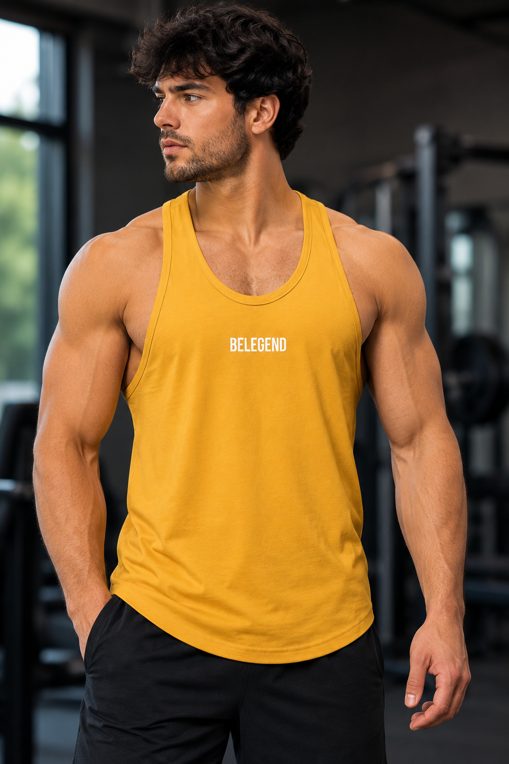 Performance Tank Top – Mustard Yellow