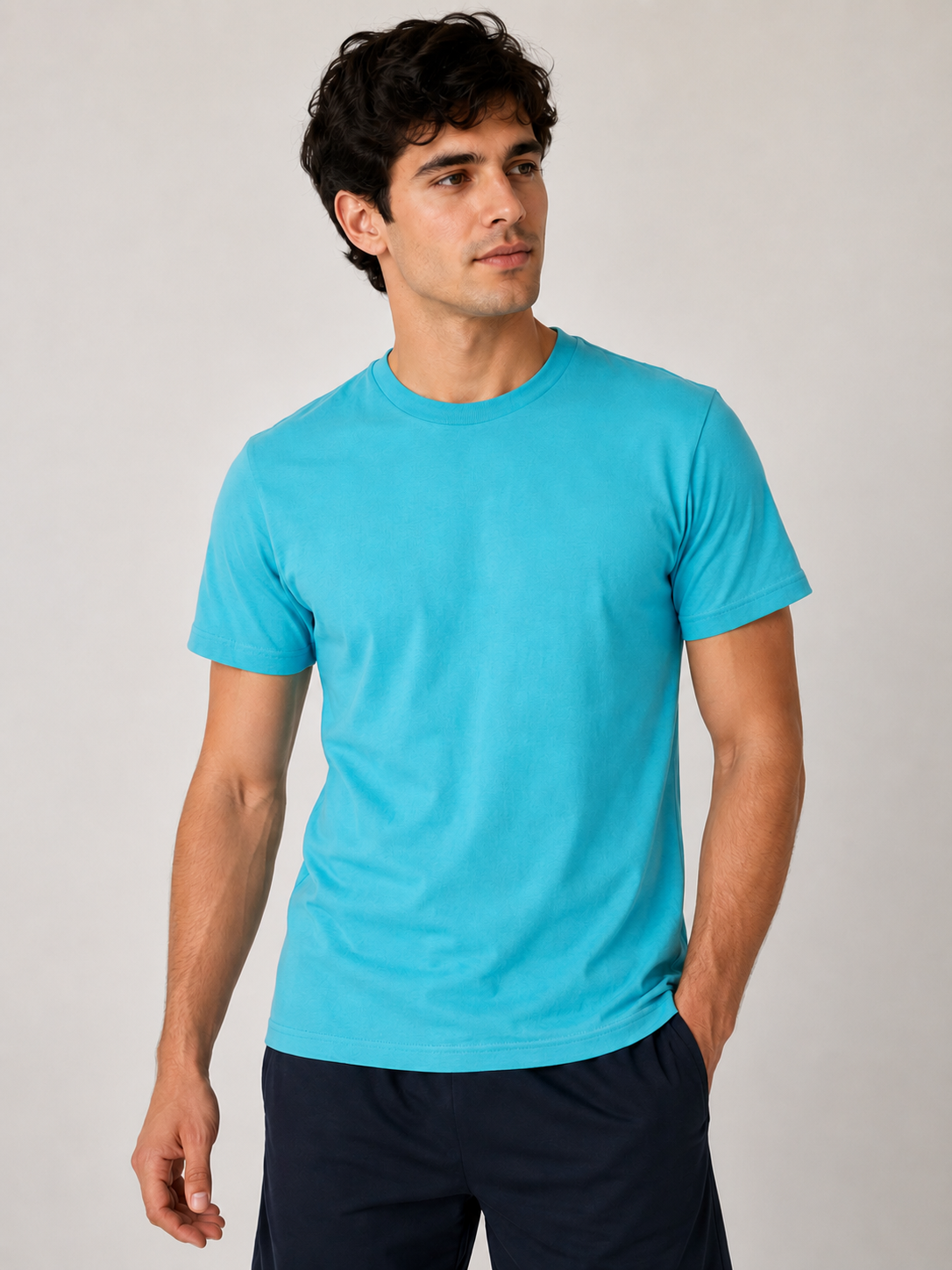 Everyday Cotton Tee - Sky Blue
