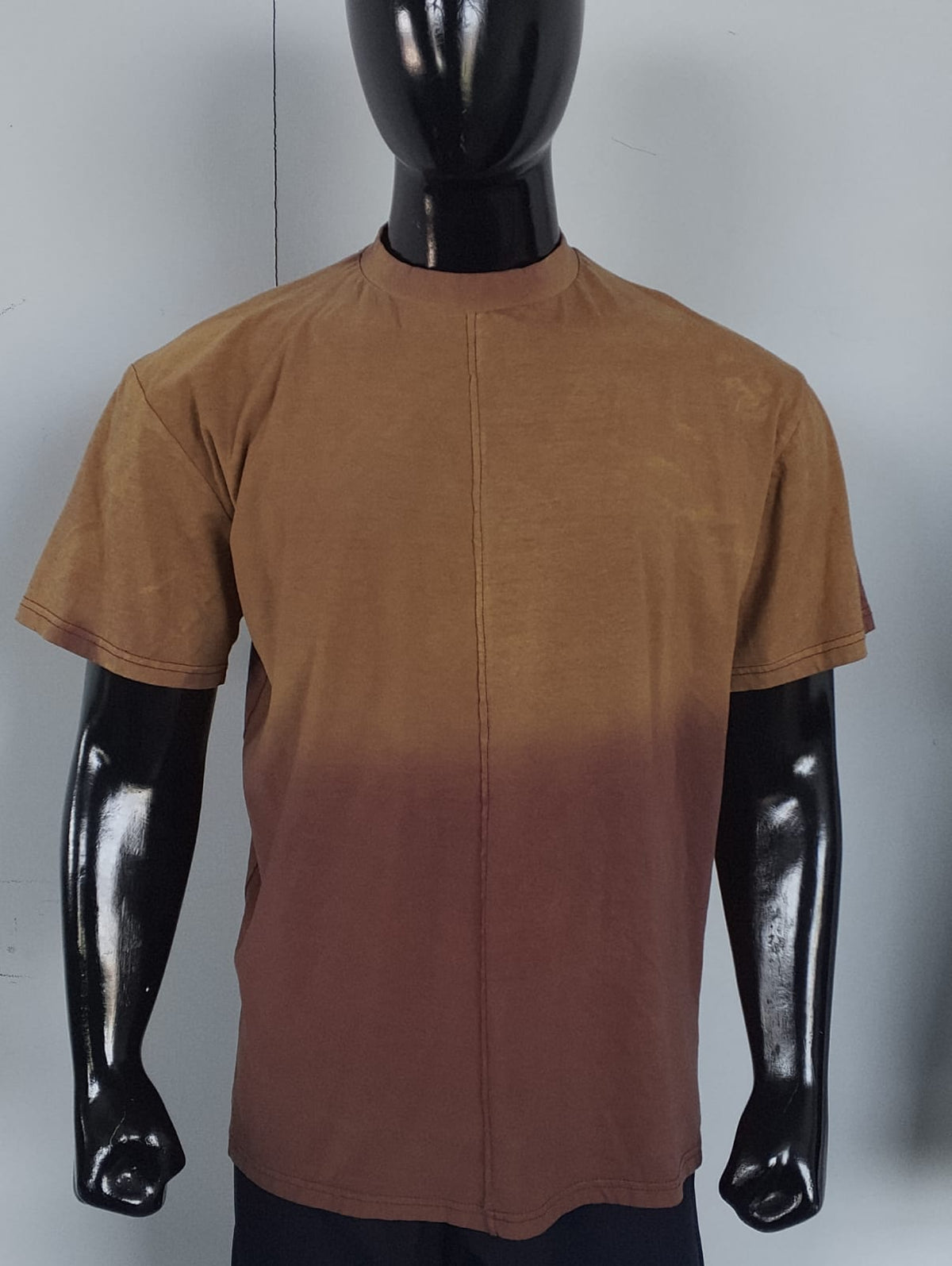 Gradient Dyed Center Seam Tee – Sand