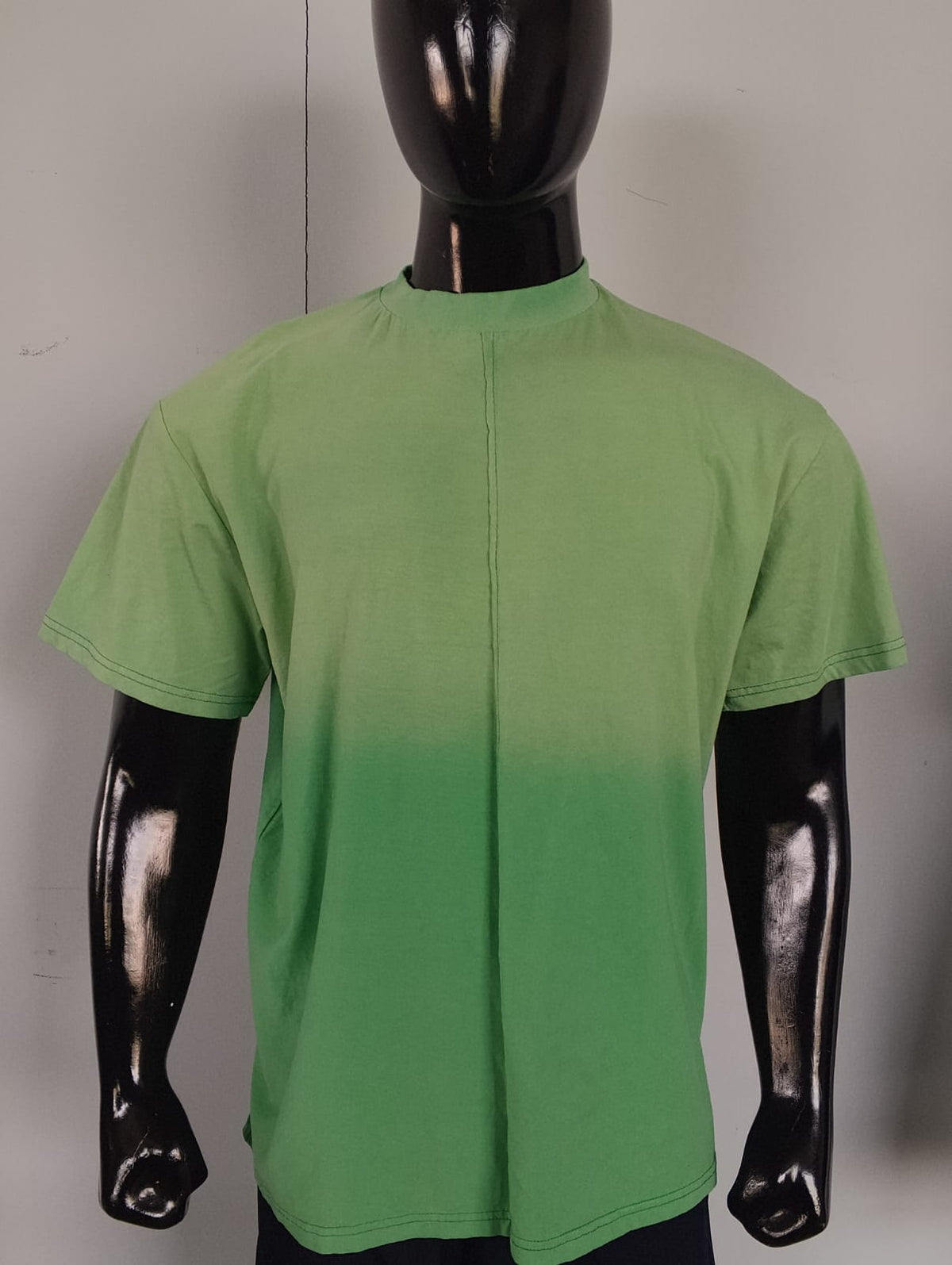 Gradient Dyed Center Seam Tee – Sage