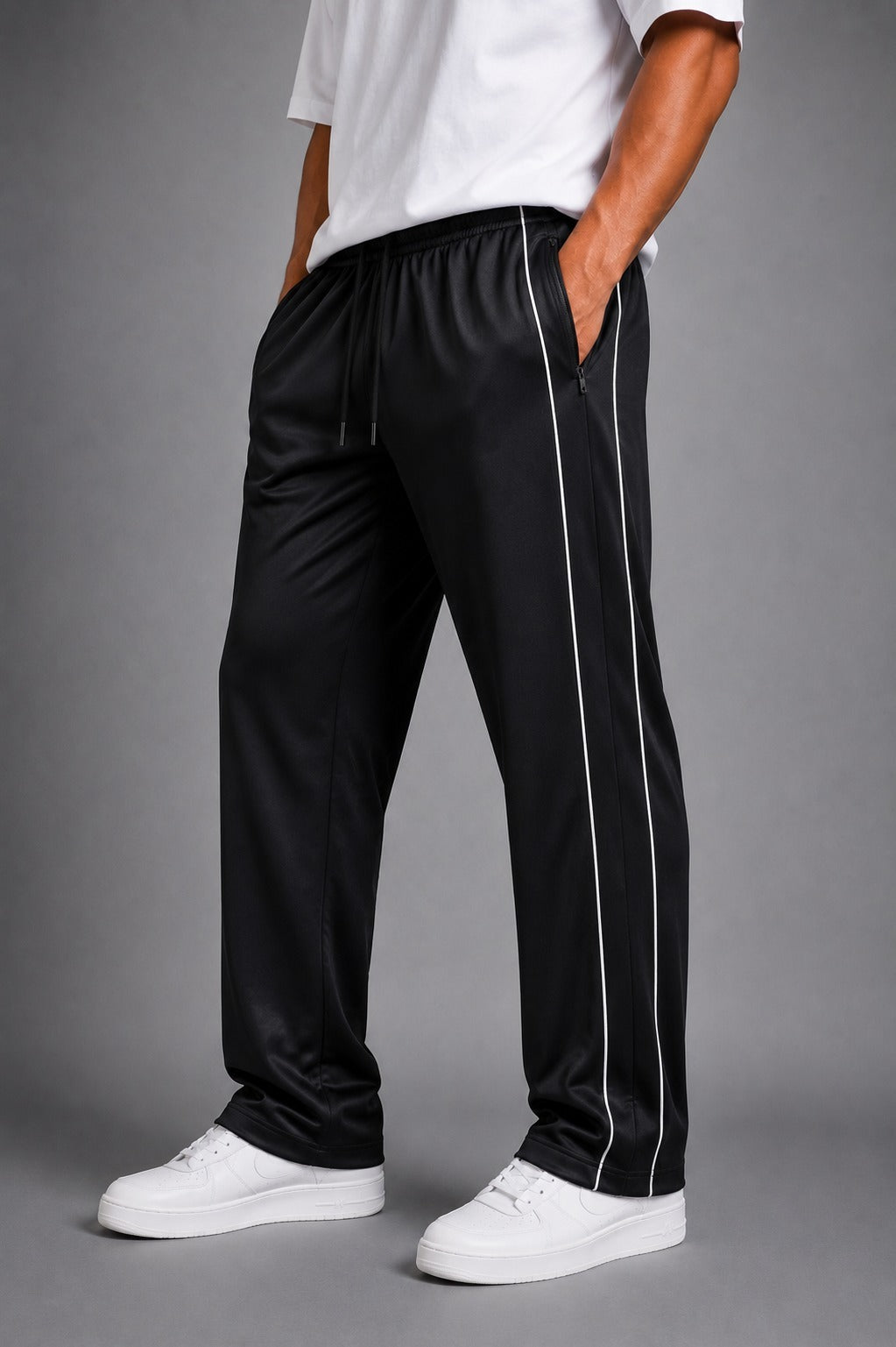 UrbanFlow Wide-Leg Trouser – Black