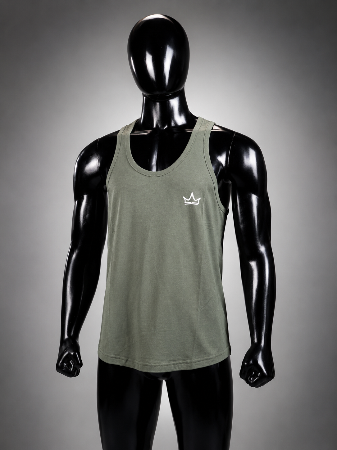 Summit Muscle Tank – Olive Green