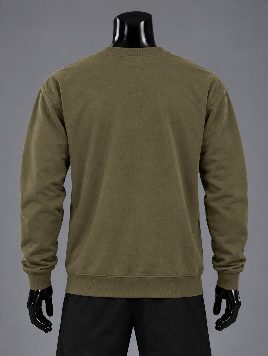 Essential Graphic Sweatshirt – Olive Green