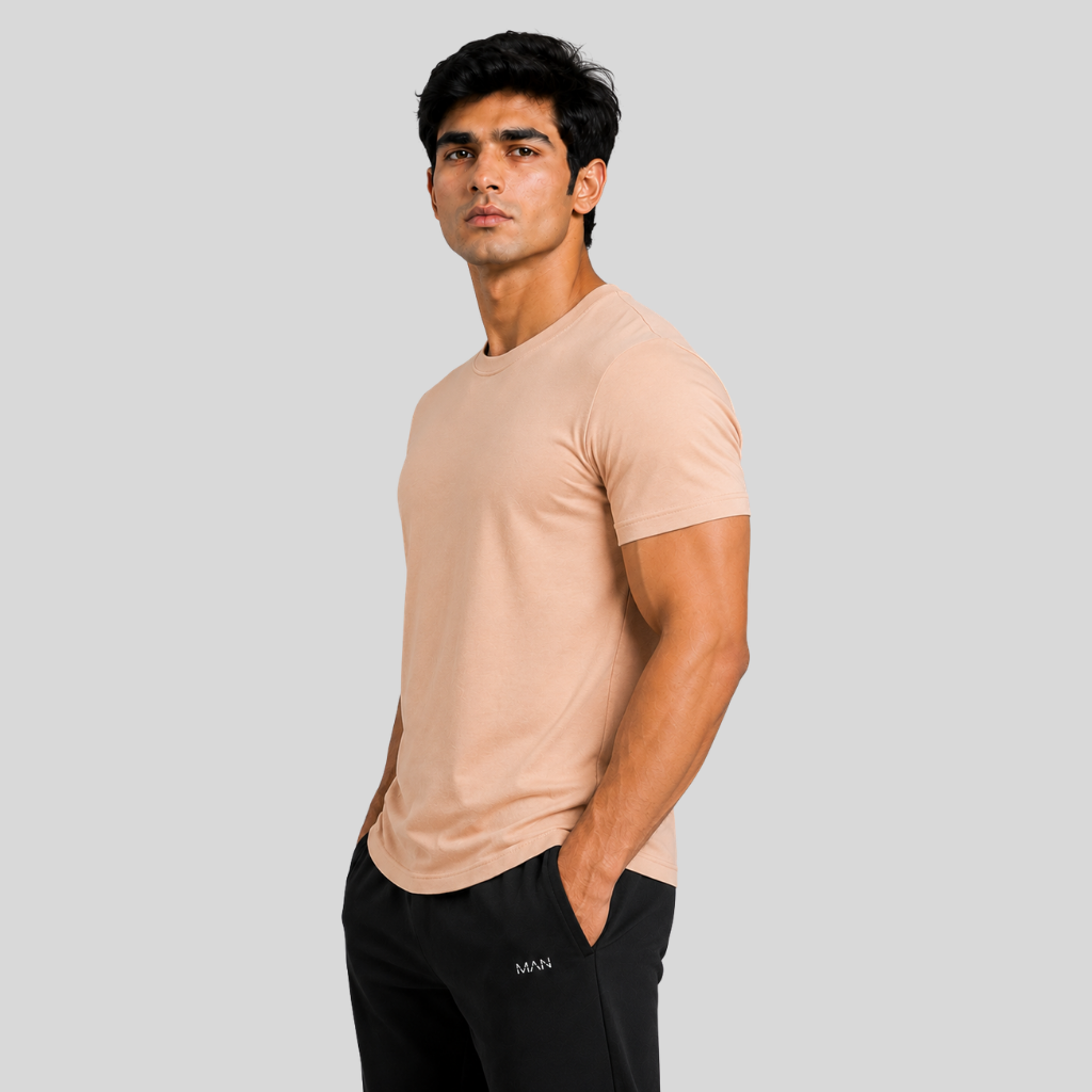 Dune Cotton Tee – Sand