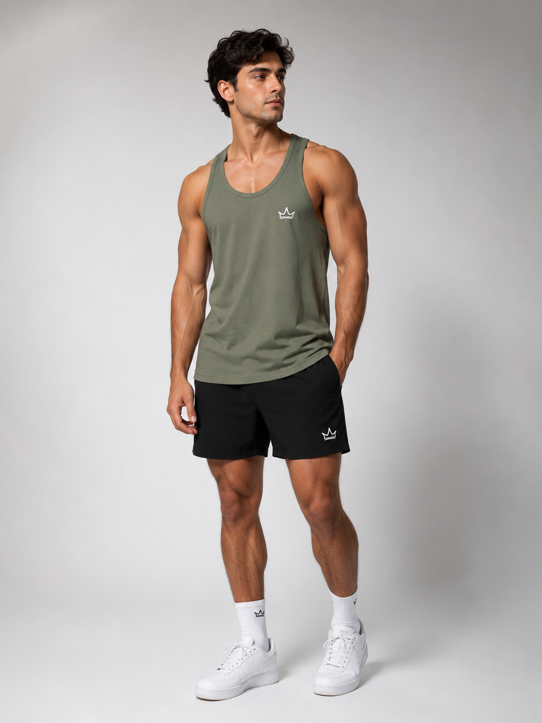 Performance Tank Top – Olive Green