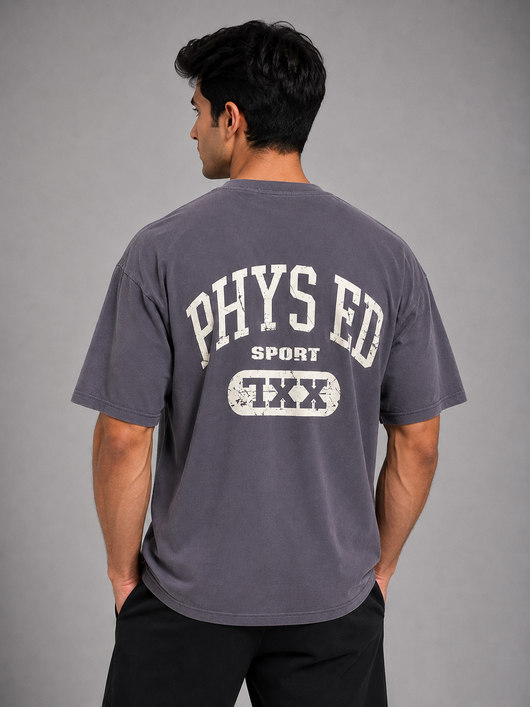 Oversized Essential Tee – Heather Grey
