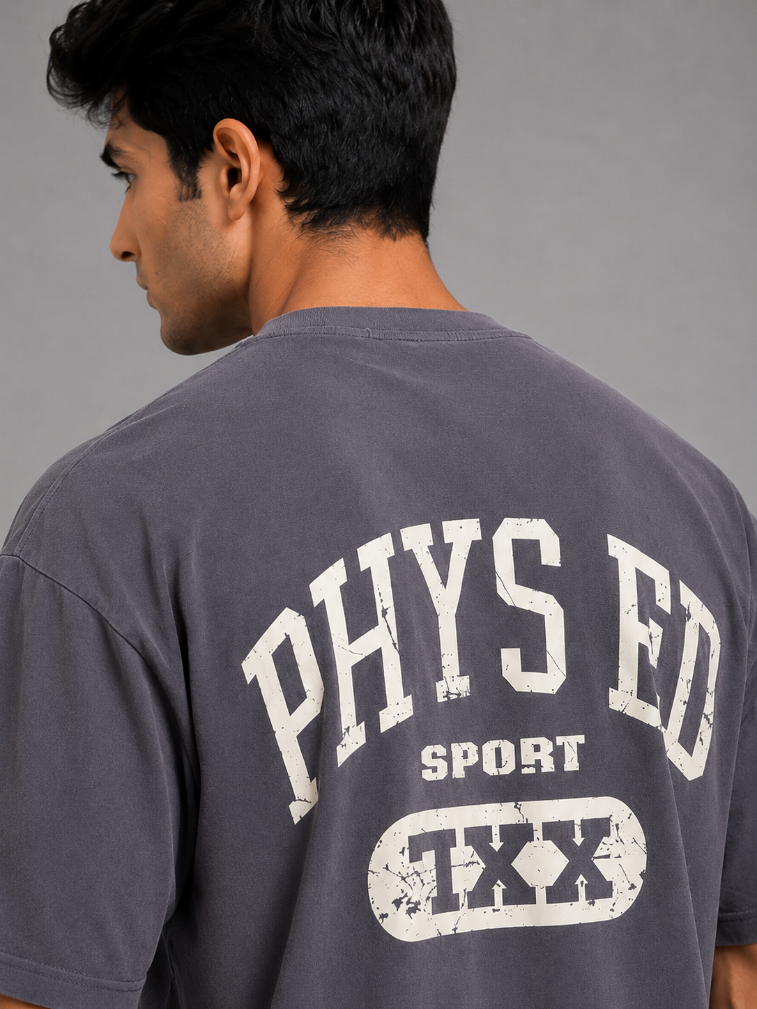 Oversized Essential Tee – Heather Grey