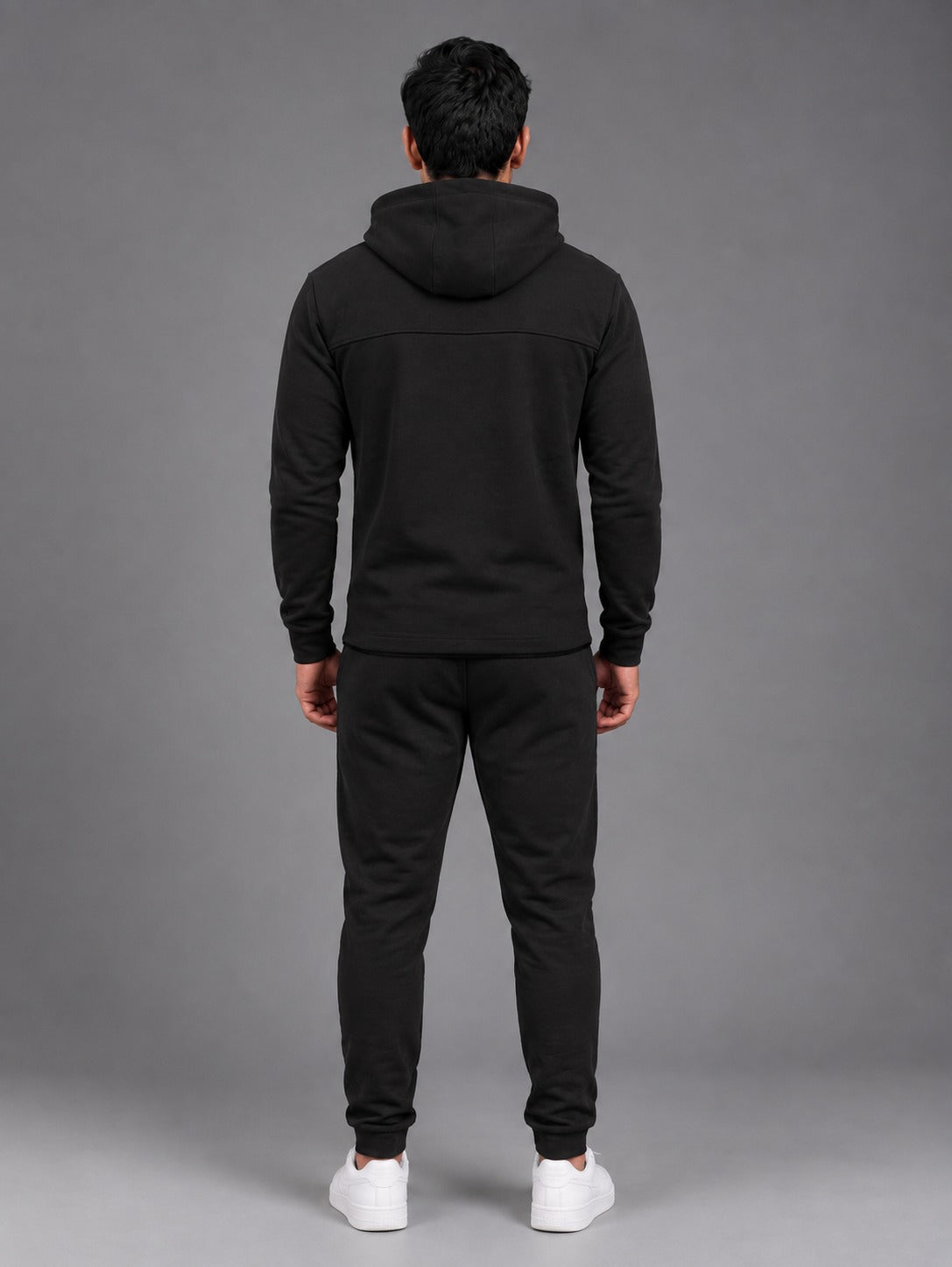 Essential Zip Tracksuit – Black