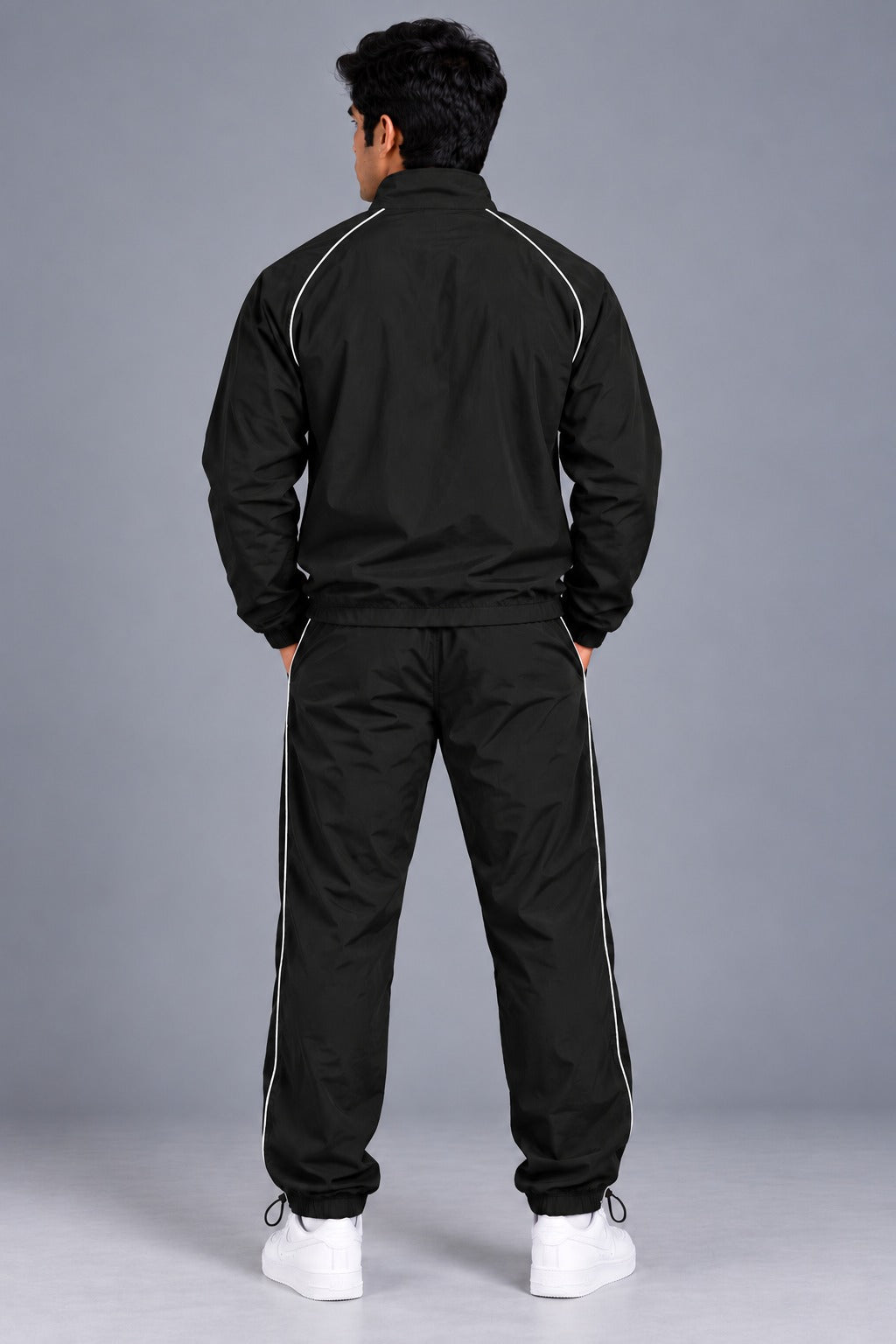 Men's Track Jacket & Jogger Set – Black