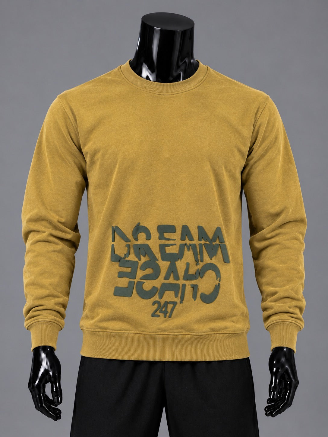 Essential Graphic Sweatshirt – Mustard Yellow