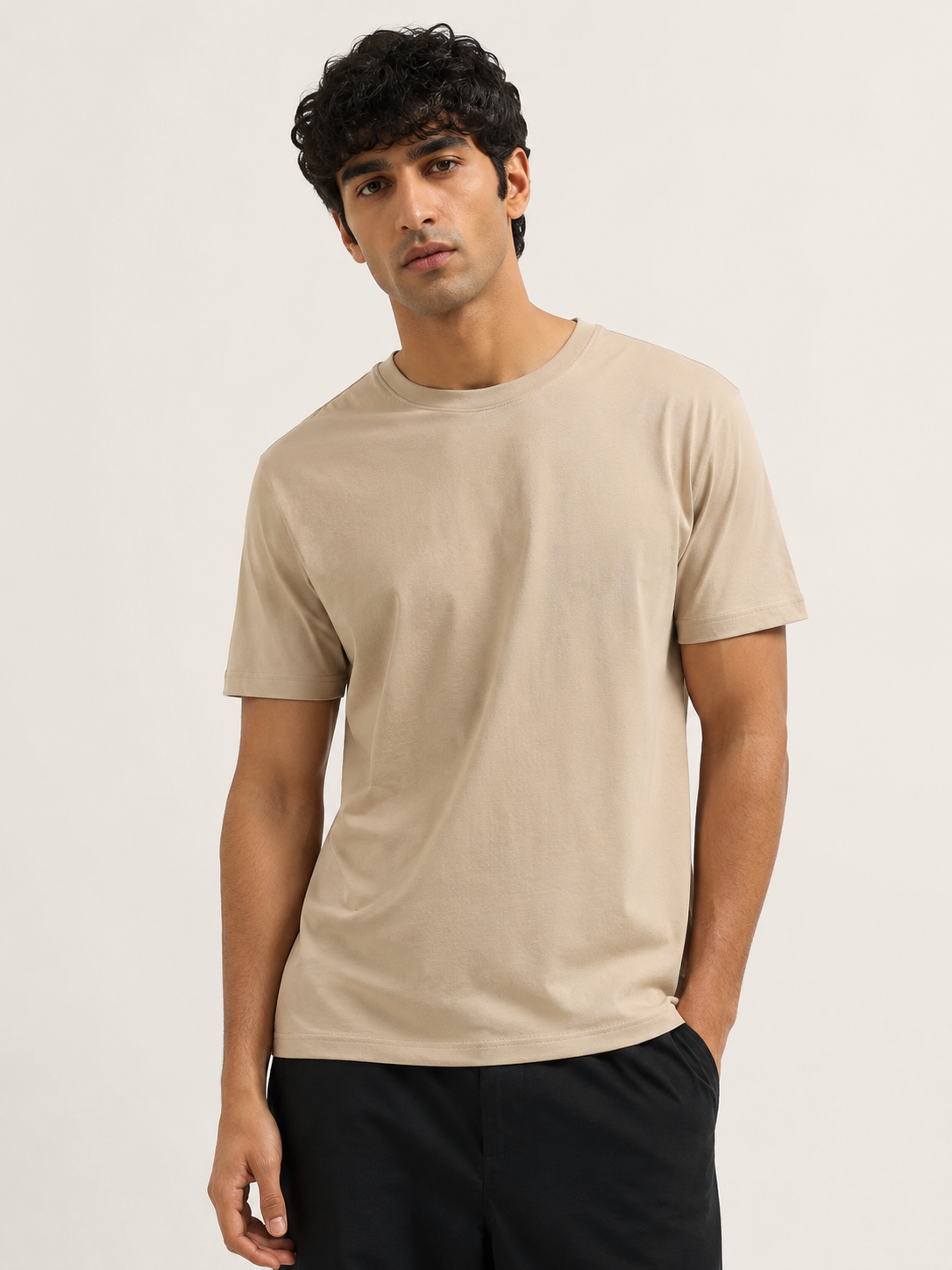 Everyday Cotton Tee - Sand