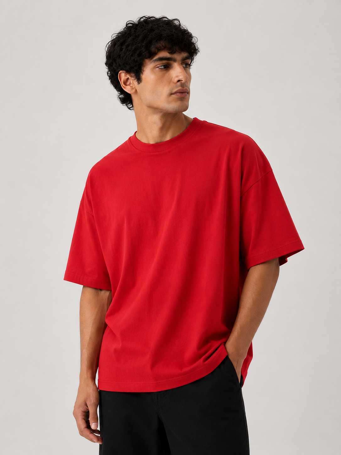 Oversized Essential Tee – Red