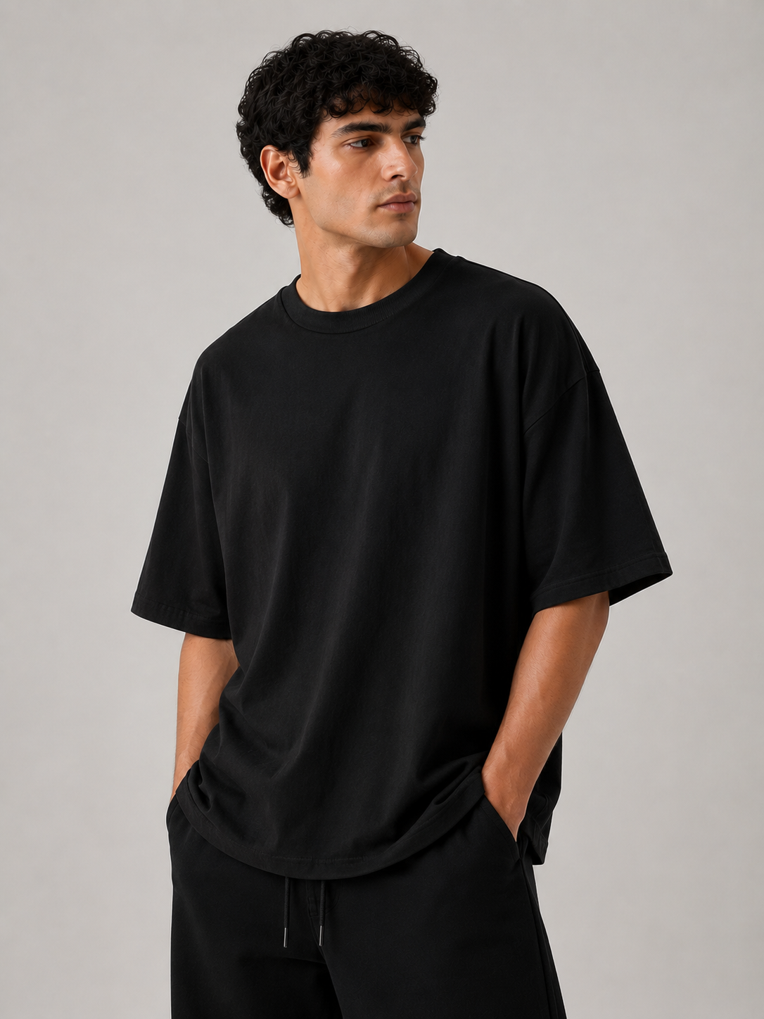Oversized Essential Tee – Black