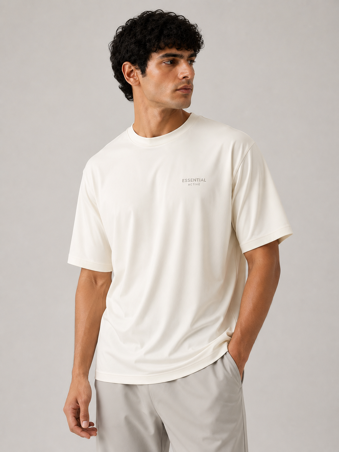 Essential Active Tee - Ivory