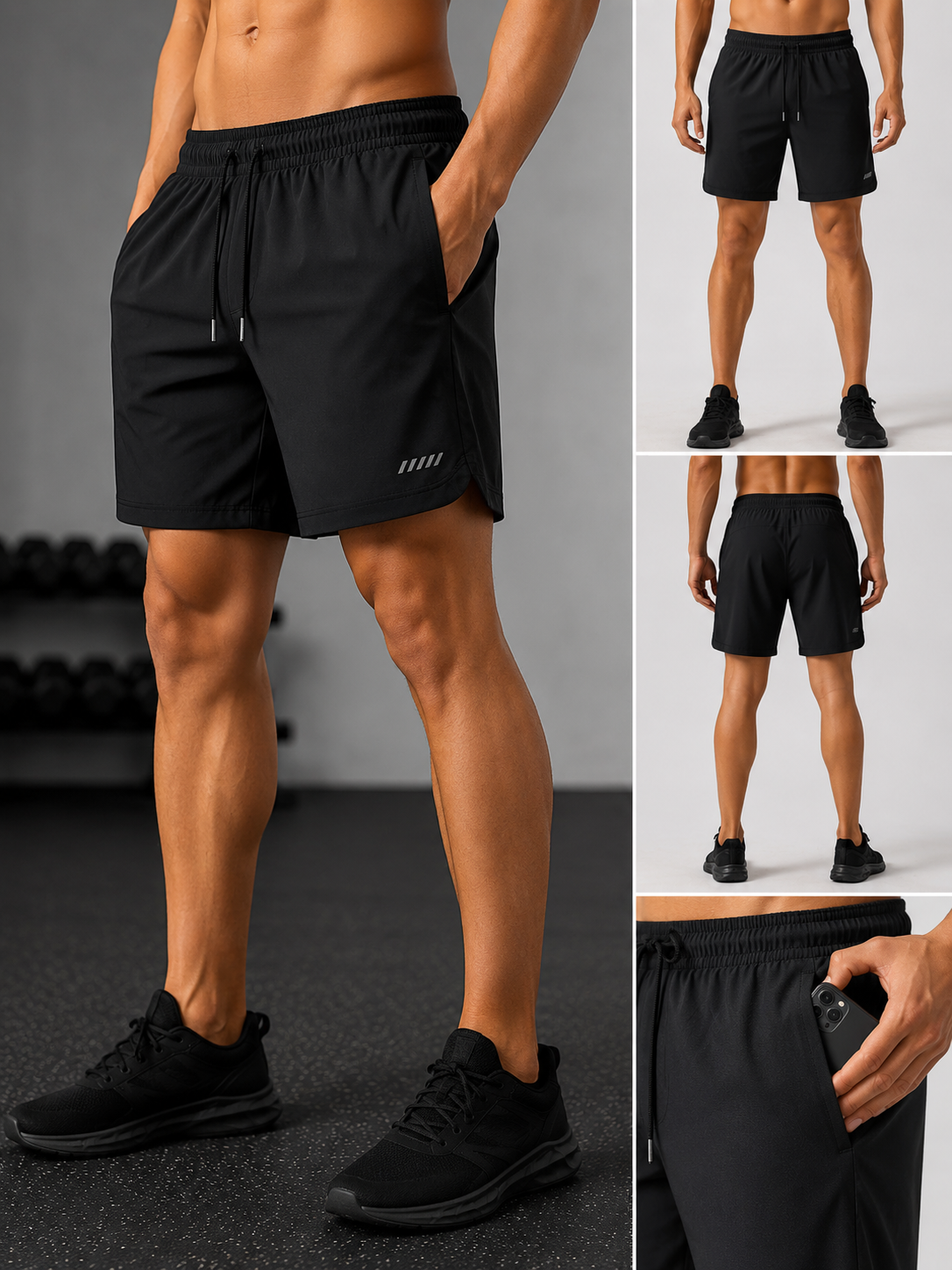 Velocity Performance Shorts – Black