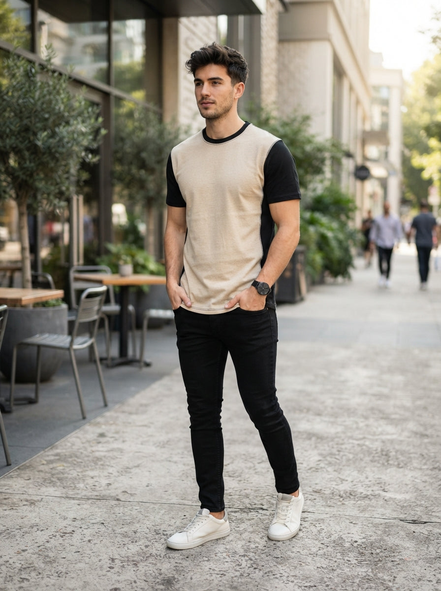 Cotton Contrast T-Shirts