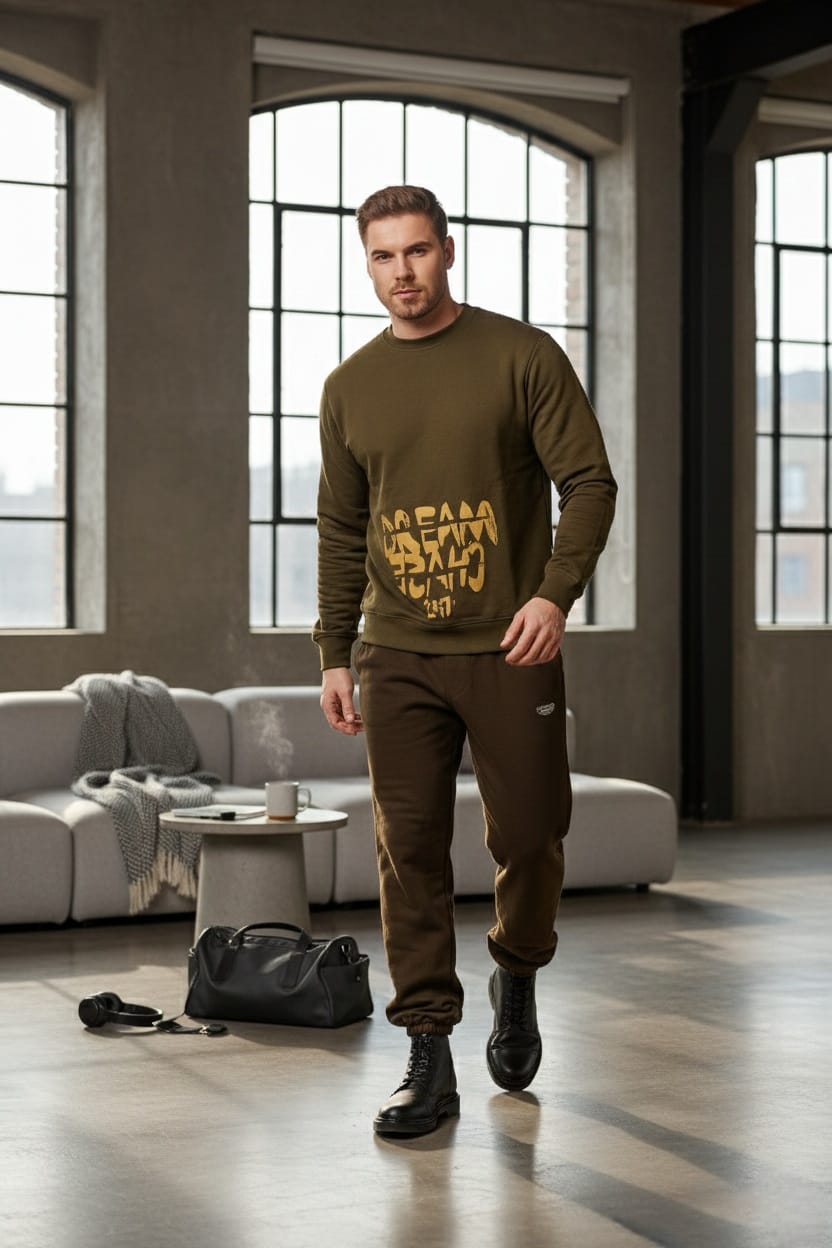 Relax fit Hollow-Coffee Brown