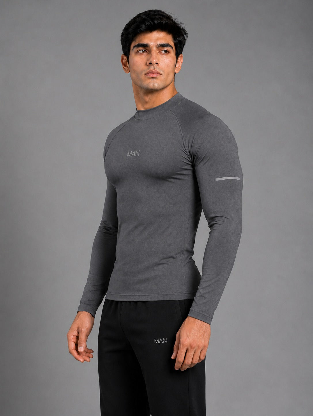 Active Compression Top – Charcoal Gray