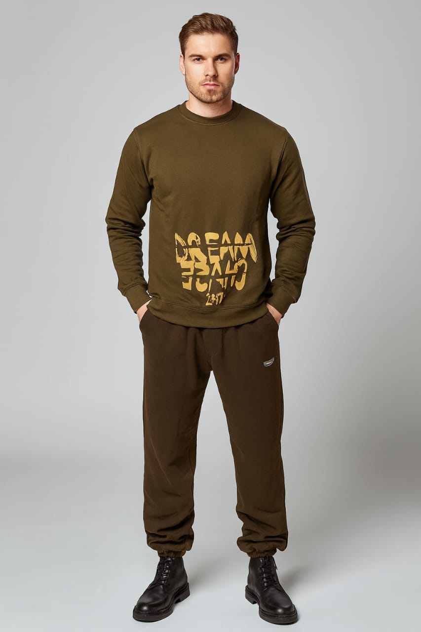 Chase Dream Sweat Shirt-Olive