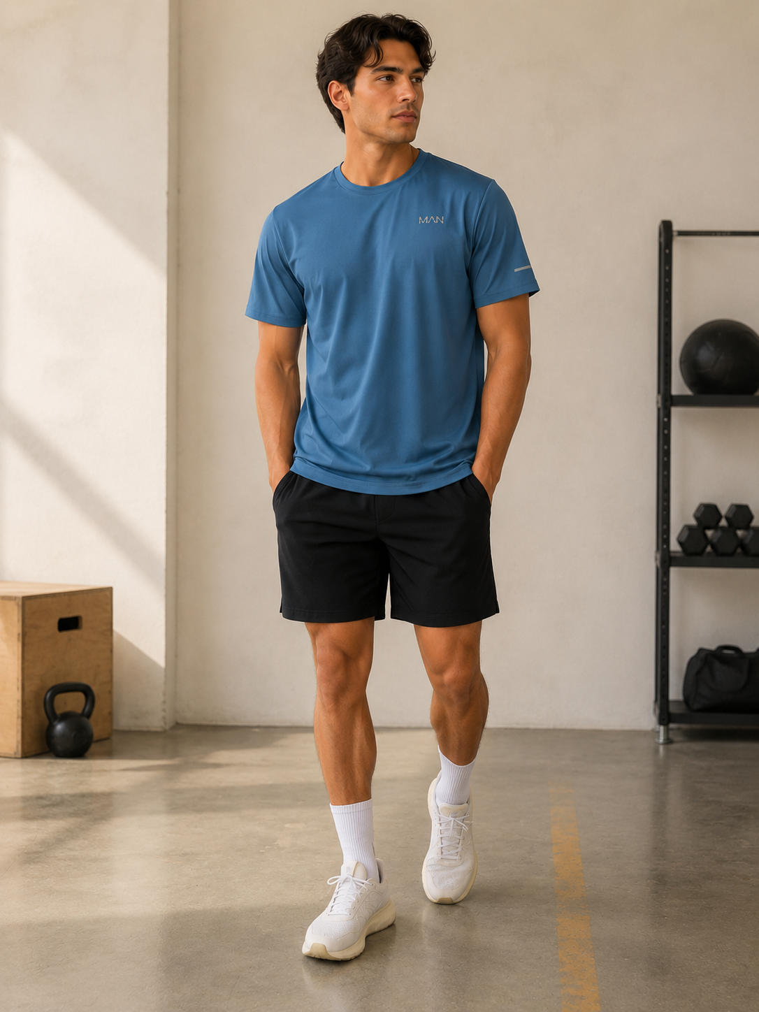 Everyday Performance Tee - Steel Blue